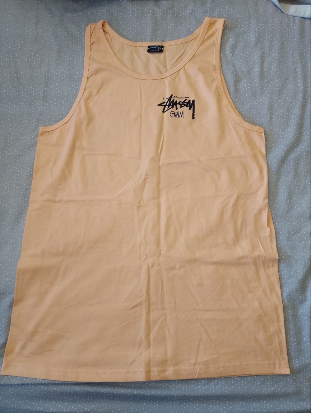 Stüssy Peach Tank Top with Logo